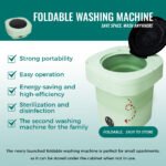 Portable Washing Machine Mini Washer for Apartments - Compact, Foldable Countertop Clothes Washer & Dryer Combo, Small Lavadora Portatil - Image 7