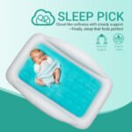 Fly Inflatable Toddler Travel Bed with Sides Portable Blow-Up Kids Air Mattress for Baby Child Compact Foldable Crib Alternative Built-in Pump - Image 2
