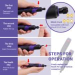 Engraving Pen Kit Rechargeable Cordless 82 Accessories Engraving Tool for Metal,Wood,Glass,Plastic, Stone - Etching Pen - Image 5