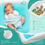 Fly Inflatable Toddler Travel Bed with Sides Portable Blow-Up Kids Air Mattress for Baby Child Compact Foldable Crib Alternative Built-in Pump - Image 5