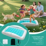 Fly Inflatable Toddler Travel Bed with Sides Portable Blow-Up Kids Air Mattress for Baby Child Compact Foldable Crib Alternative Built-in Pump - Image 7